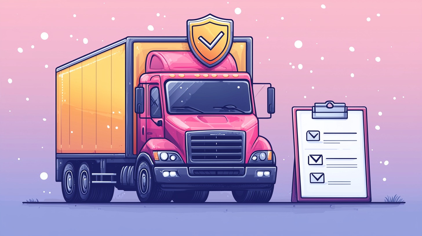 Delivery truck with insurance